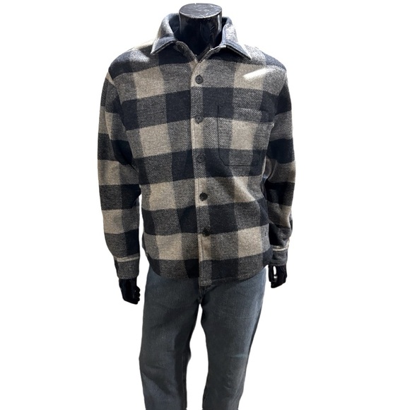 Banana Republic Men's Heritage Shirt Jacket - Blue Plaid, Size S - Picture 2 of 4